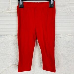 Kids headquarters Bright Red Kids cotton stretch Leggings size 2T